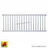 Rastrelliera divisoria 2m con tubi orizzontali Ø 42mm