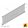607 AMW03P3M42_a Rastrelliera divisoria 3m x0,956d42/27 ---------------------------
