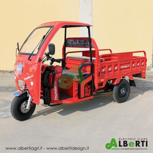 Motocar elettrico LDR45 rosso con cassone ribaltabile
