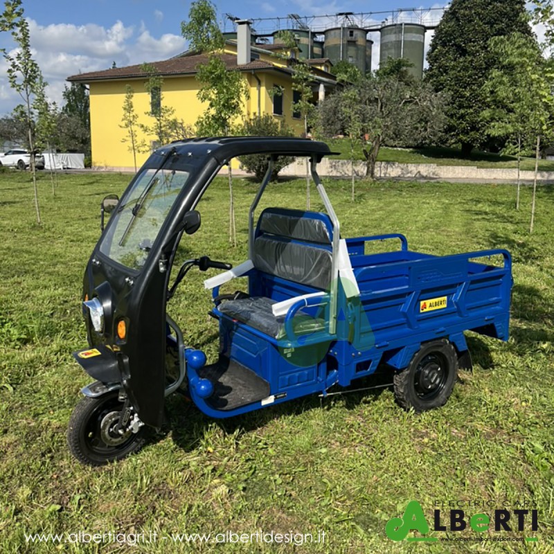 987 PELDRSMARTBCA_b TRICICLO elettrico LDR SMART BLU +CABINA + tappetino guidatore---------------------------------