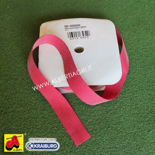 565 45800000_a velcro unione Polytex 0,05x25mt  rosso