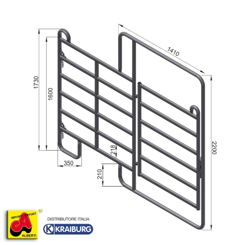 607 I-HATP360_a Cancello recinto 360 cm