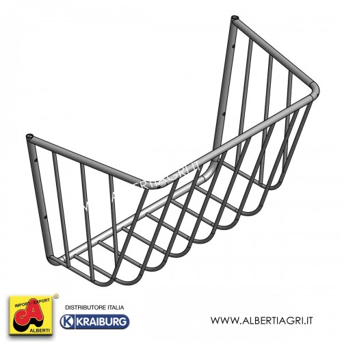 Mangiatoia da parete per cavalli 85x42xh51 cm