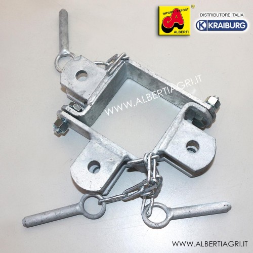 Morsetto per palo Q100 3 attacchi