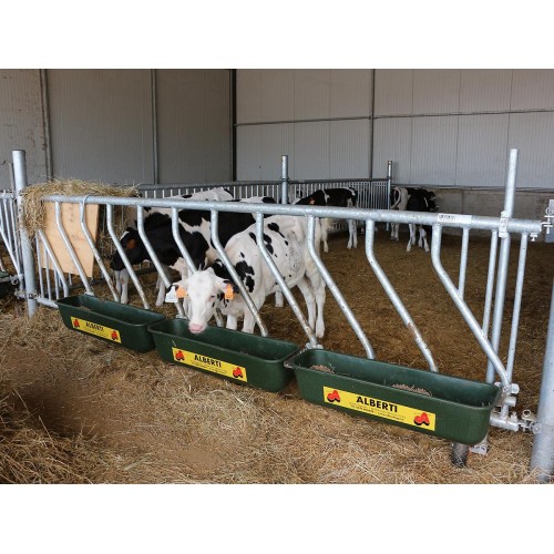 Rastrelliera inclinata per vitelli fino a 18 mesi  4m 10 posti /340mm18 mesi