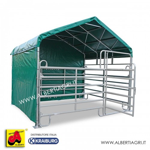 Struttura box cavalli 3,6x3 m con telo tetto