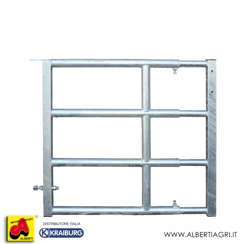 Cancello bovini a 4 tubi lunghezza variabile 100-150cm diametro 60/48 mm