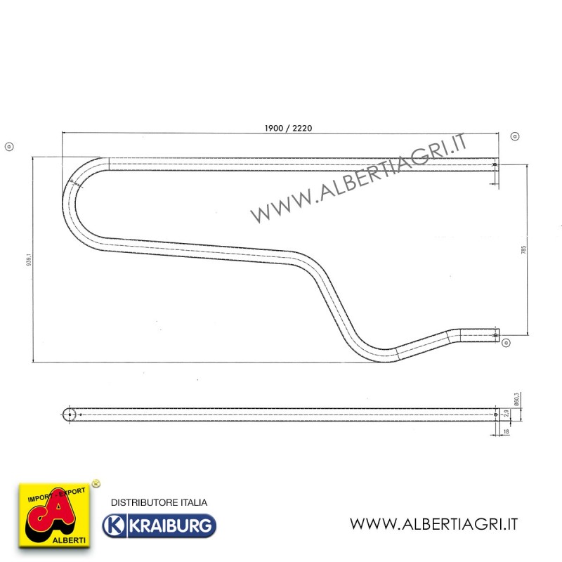 607 I-IW21-1900_a Battifianco Reggio 190cm