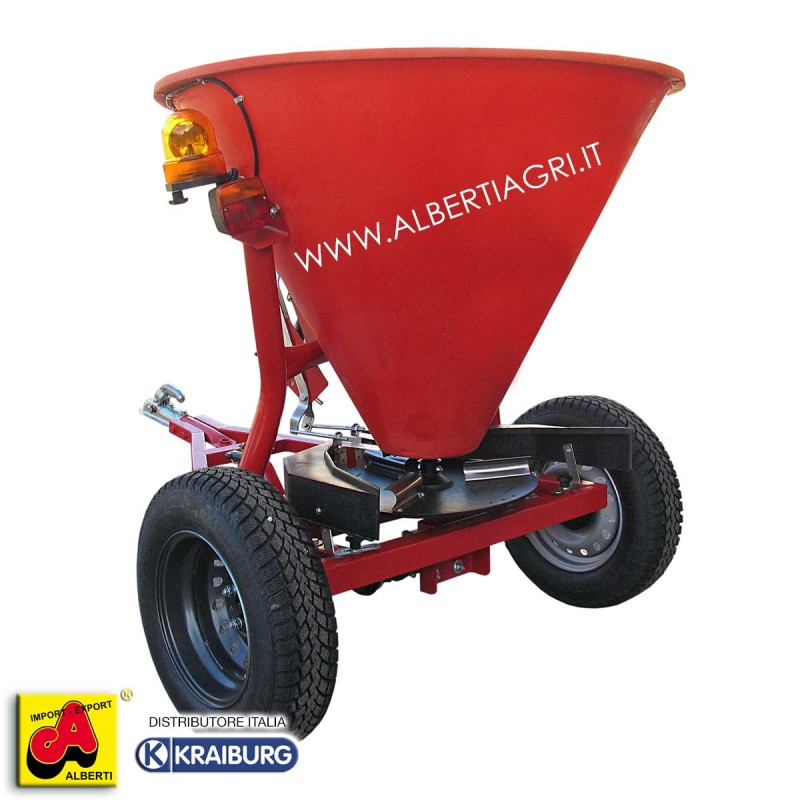 Spargisale trainato 330 kg/430 litri con illuminazione vedi