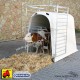 607 AKCALFHFSMP_c Capanna vitelli in plastica con  recinto rinforzato