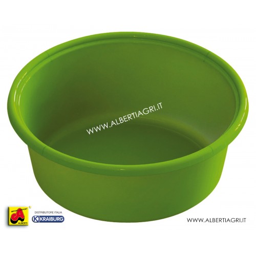 Ciotola mangime 6l verde adatta per box vitelli