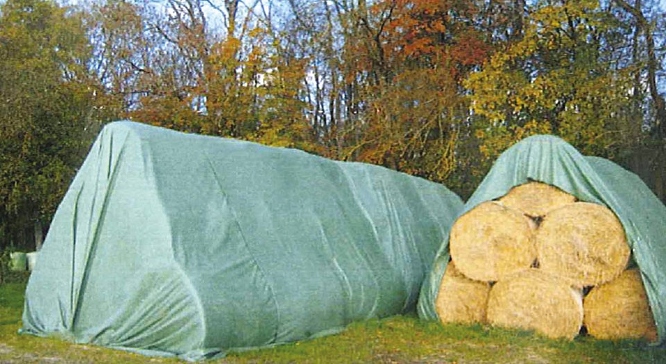 Telo traspirante per balle fieno, paglia e cereali